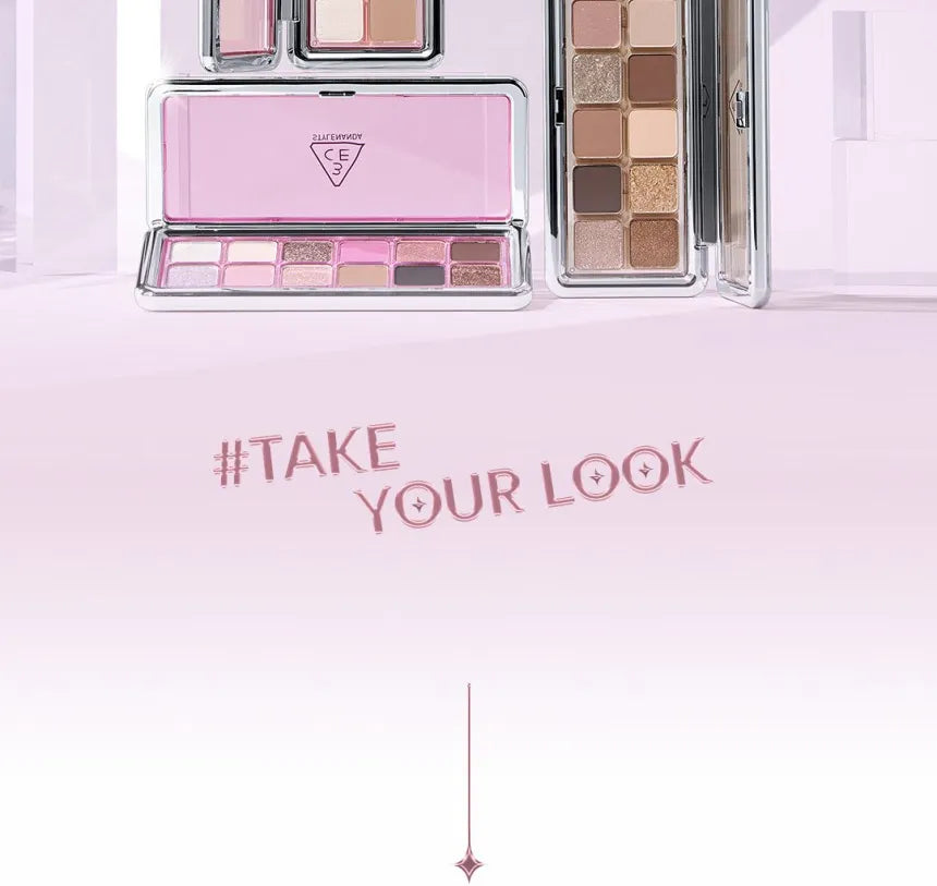 3CE - NEW TAKE Series 12-Color Eyeshadow Palette - Pink Journey