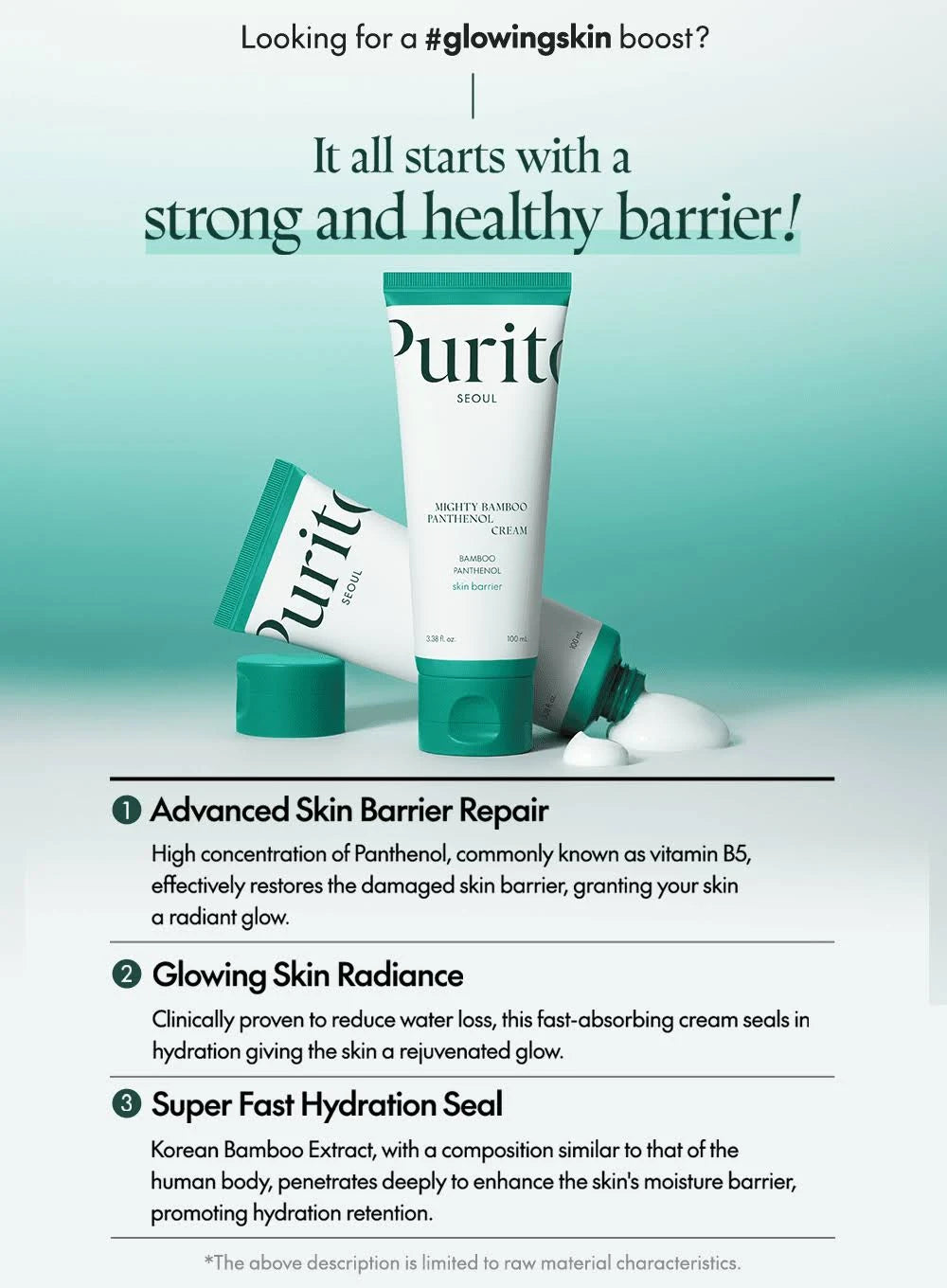 Purito SEOUL - Mighty Bamboo Panthenol Cream