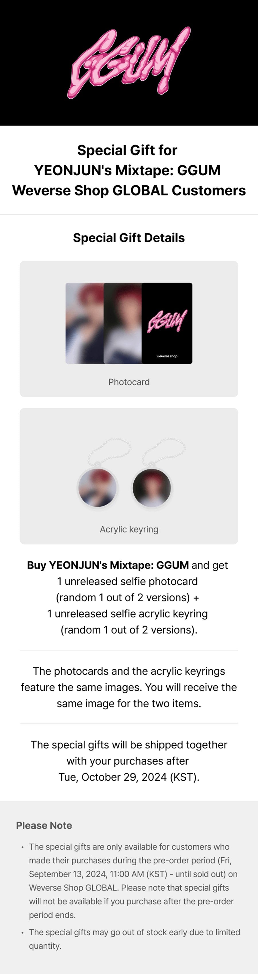 [WEVERSE POB] YEONJUN(TXT) – YEONJUN’s Mixtape: GGUM